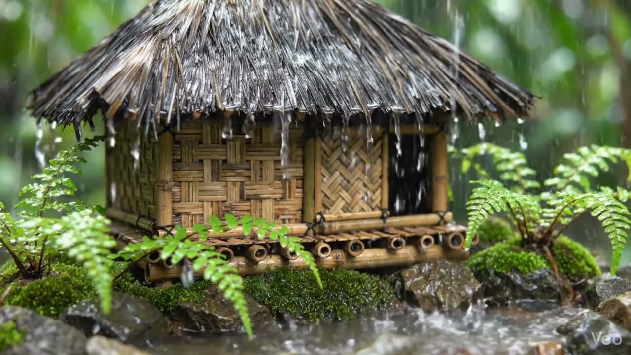 Asmr hujan deras durasi full -  bikin tidur nyenyak