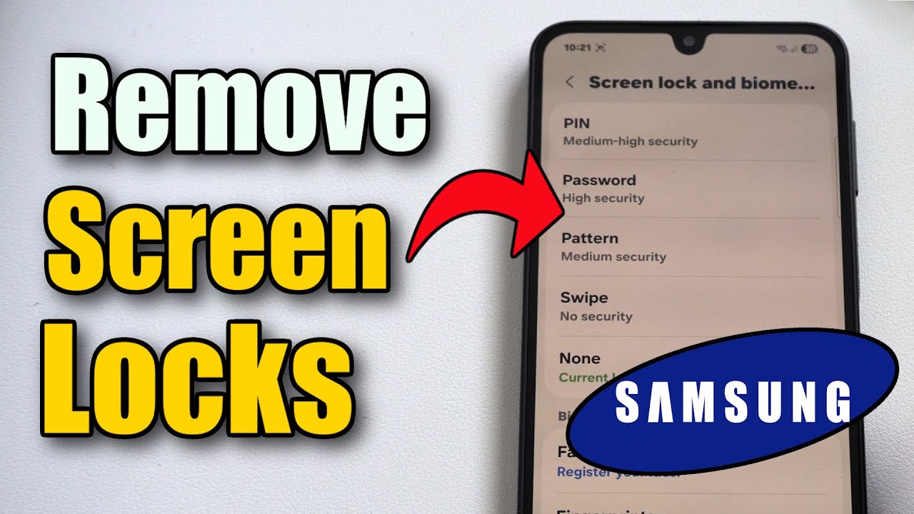 Как удалить пароль | PIN-код | графический ключ на телефоне Samsung (экран блокировки)