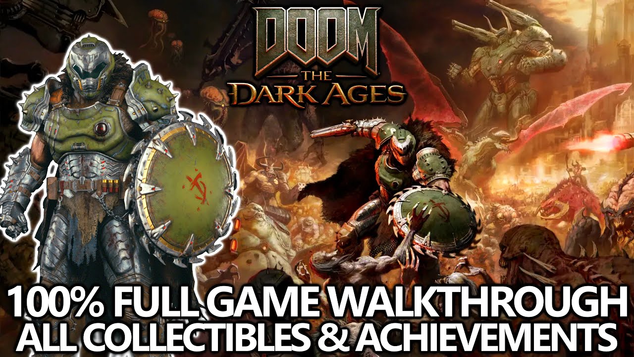 DOOM The Dark Ages - 100% Full Game Walkthrough - All Secrets, Collectibles, Upgrades, and Missions