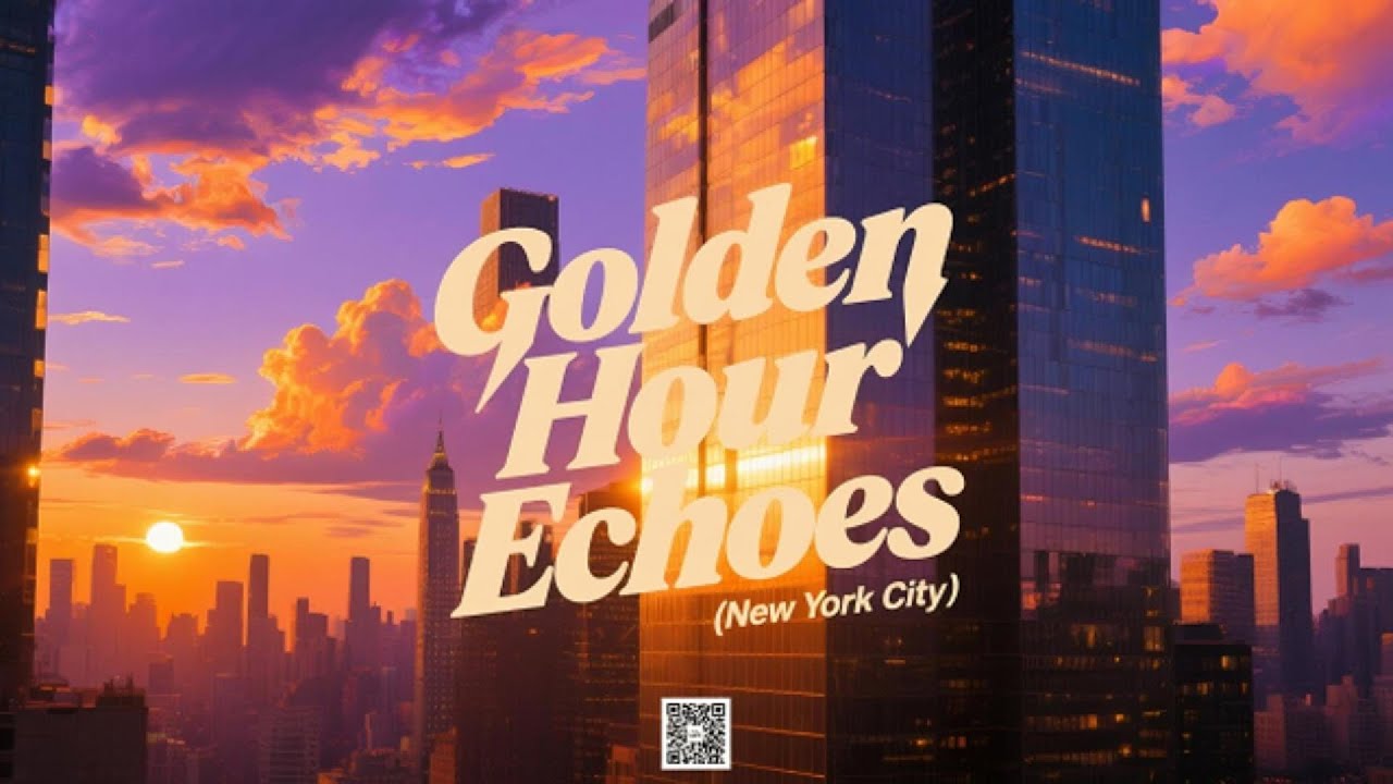 NYC Sunset Jazz: Golden Hour Echoes | Relaxing City View Instrumental Music