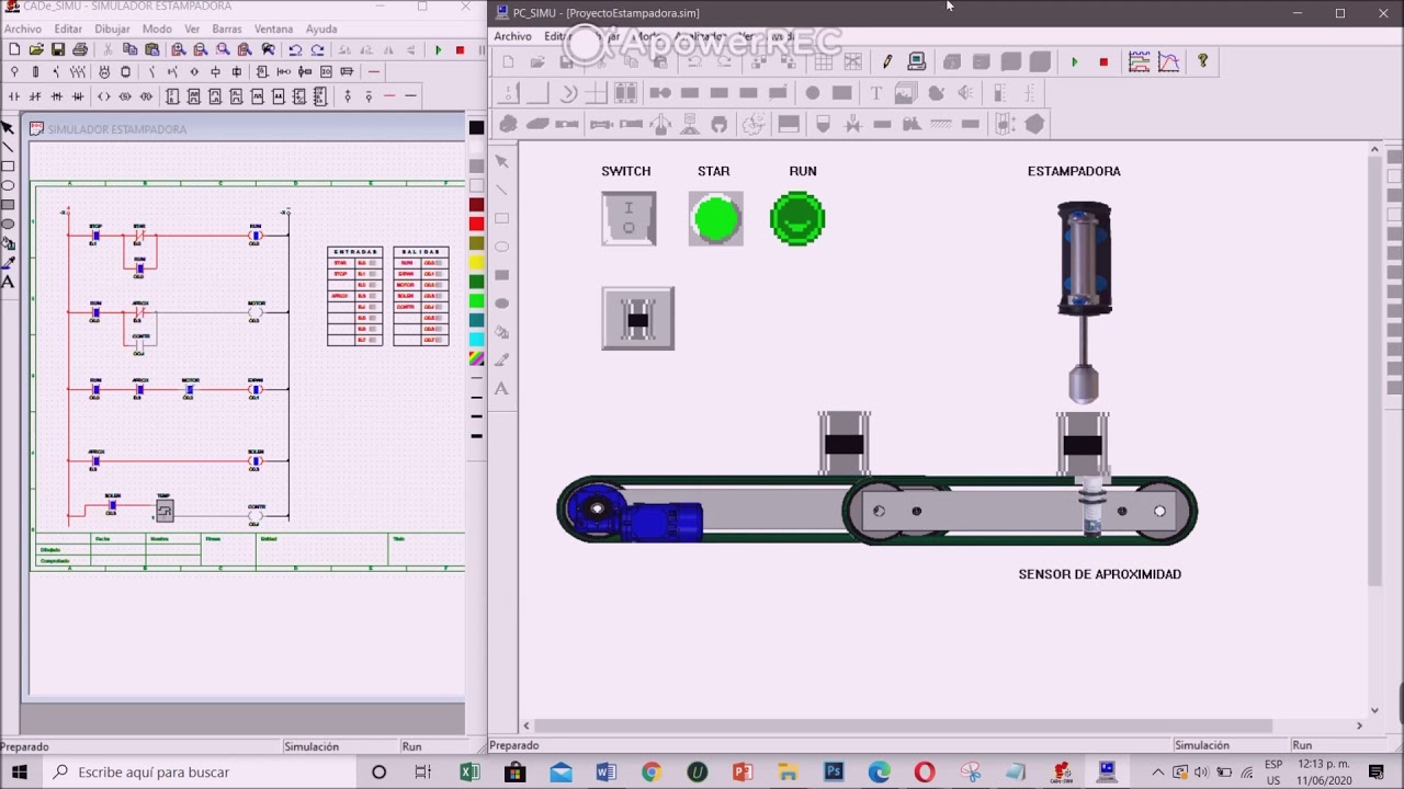 Simulador de PLC | Proyecto Estampadora | Carlos Felix