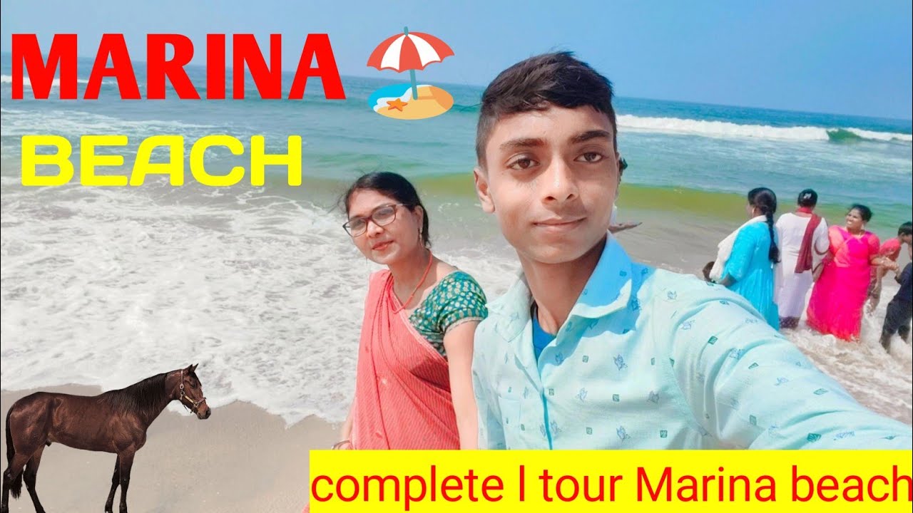 Marina Beach Chennai 🏖️ l Complete tour 😍 #vlog 