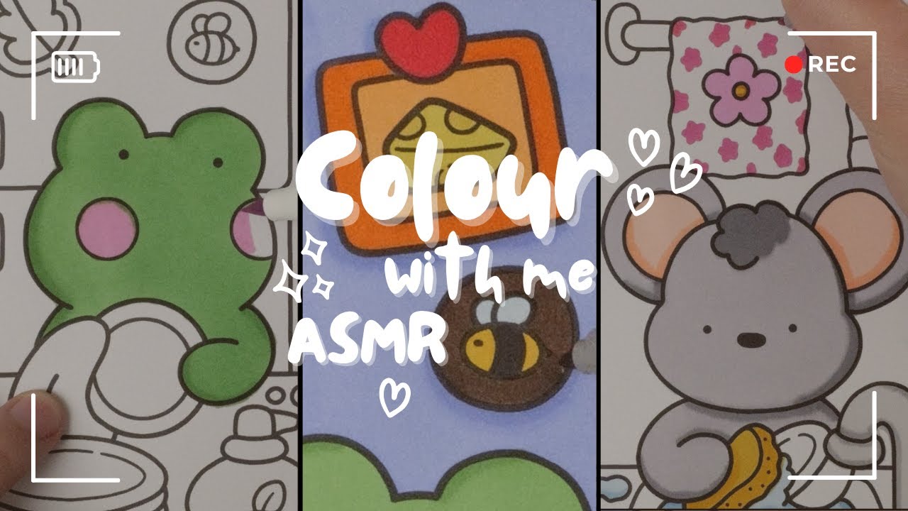 asmr color with me | coco wyo coloring book