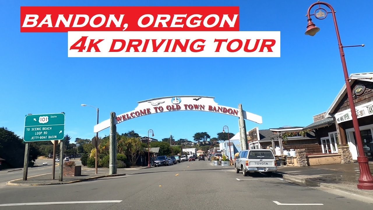Bandon, Oregon | 4k Driving Tour | Dashcam