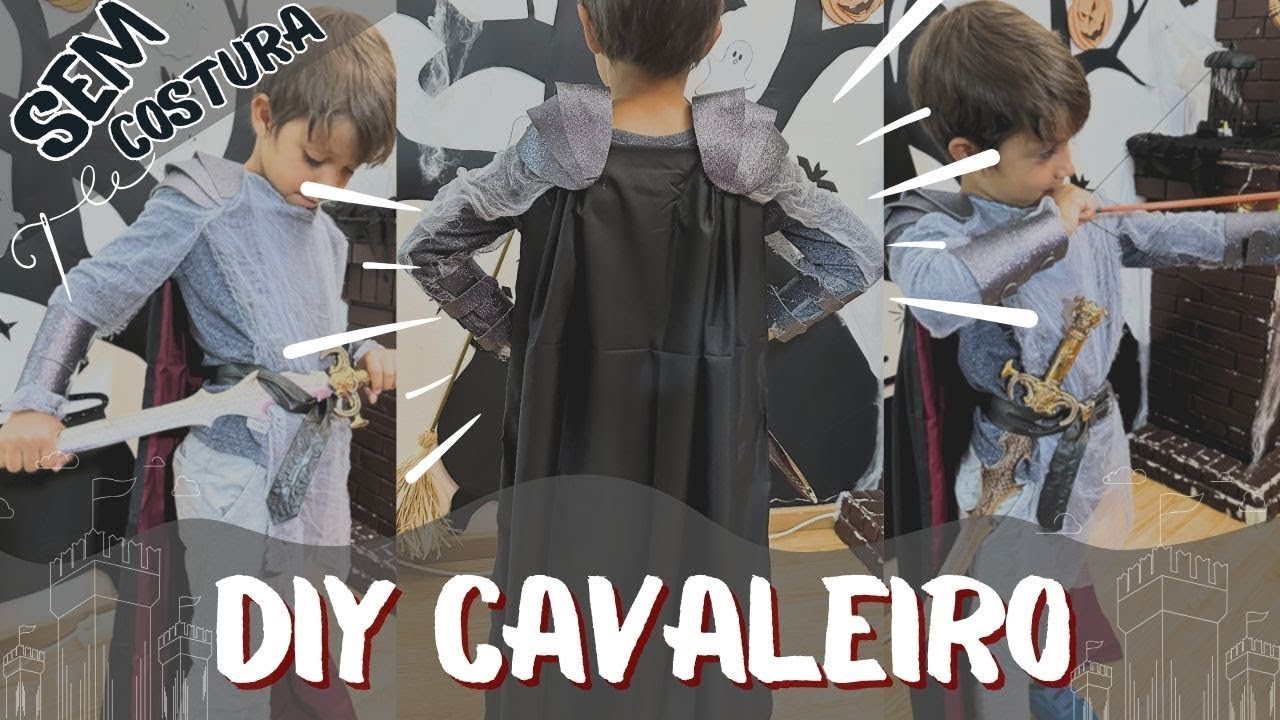 DIY Fantasia de CAVALEIRO (sem costura!) | Filha da Arte