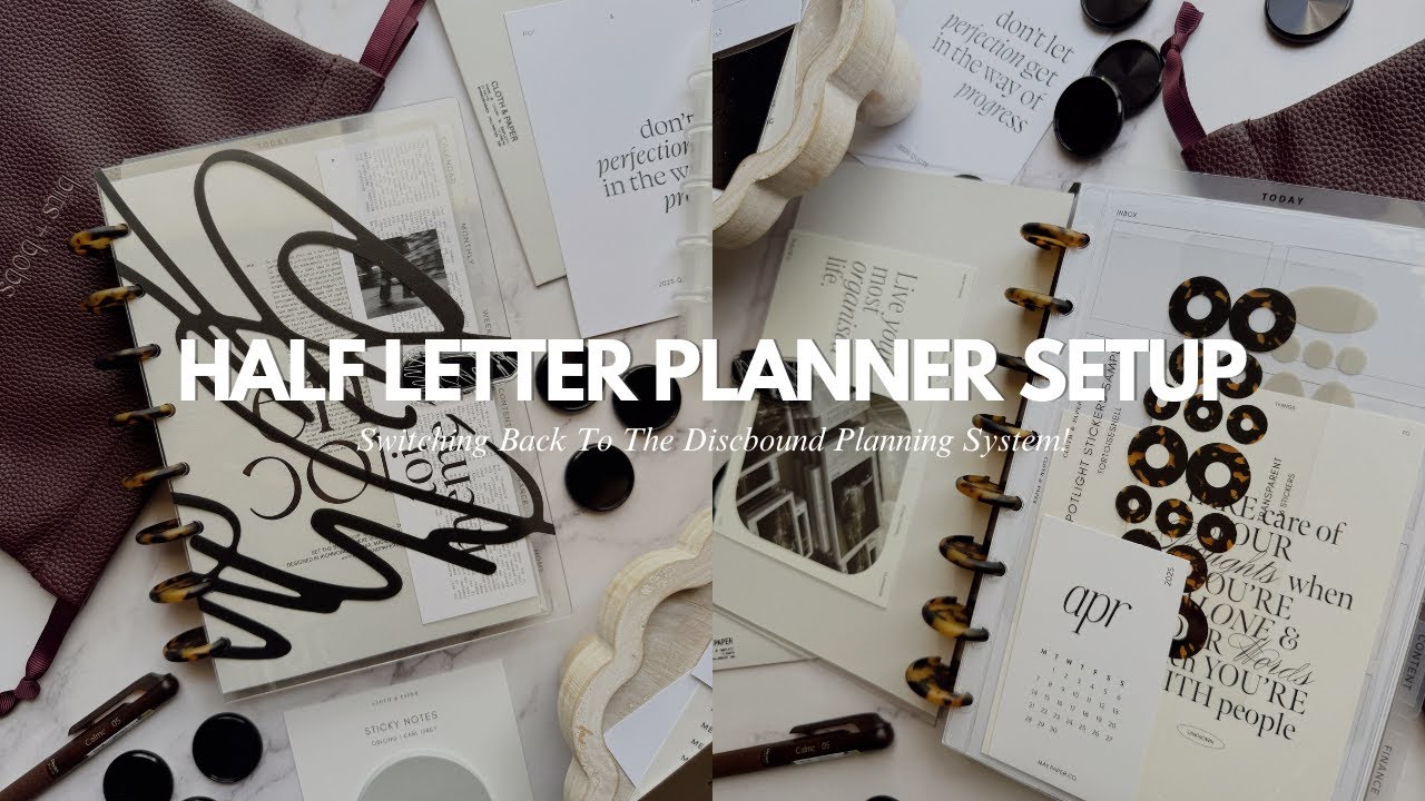 Half Letter Planner Setup | Switching Back To The Discbound Planning System!