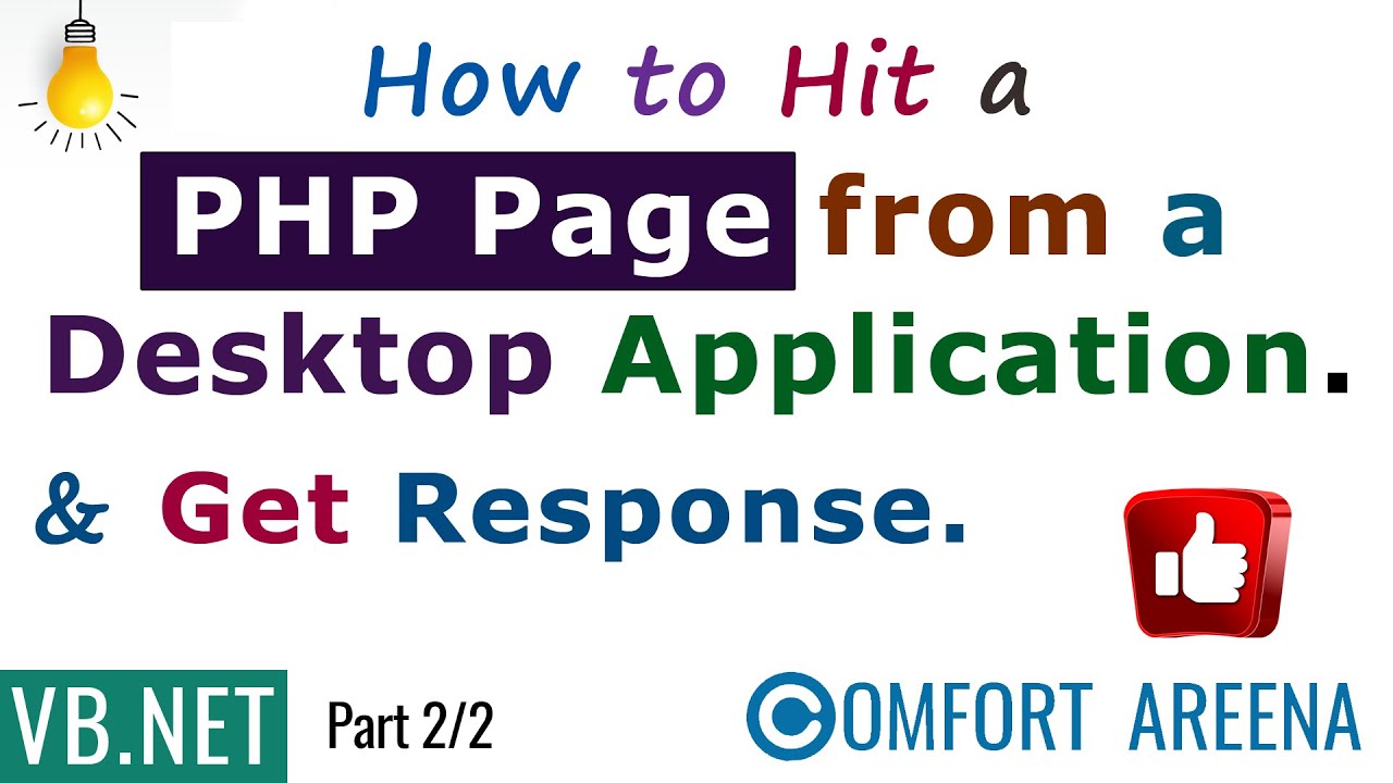 How to hit a PHP Page Via VB.Net App and Get response from MySQL DB.