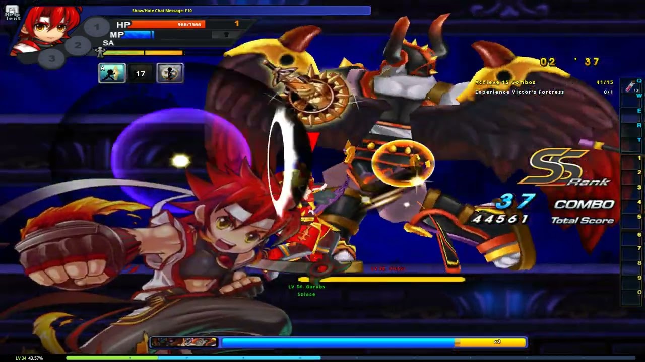 Grand Chase Classic Walkthrough #19 (Silver Land - Victor's Fortress)