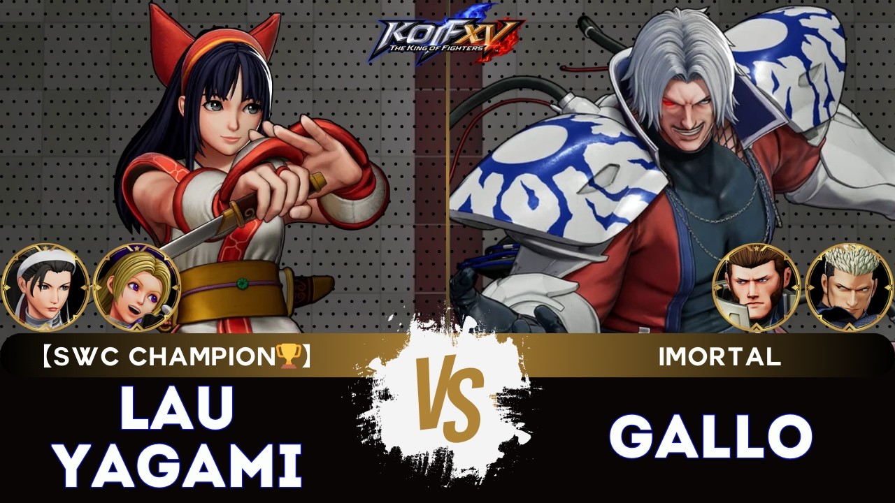 KOF XV ▰ LAUYAGAMI (Nakoruru/Hinako//Chizuru) 🆚 GALLO (Maxima/Chris/Goenitz) 🎞️Replay Match - 3/26