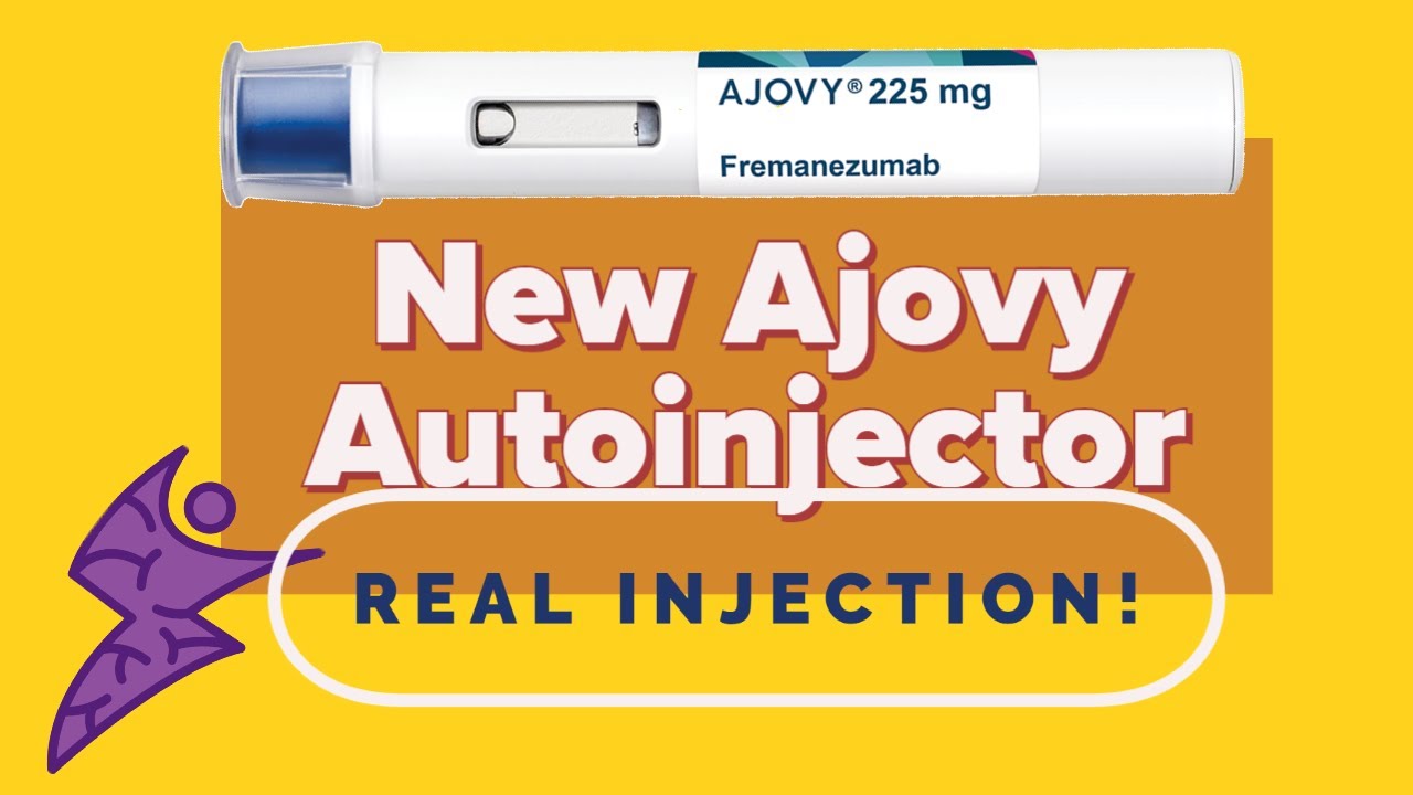 Ajovy Autoinjector - Stop Migraines - So Easy - Real Injection