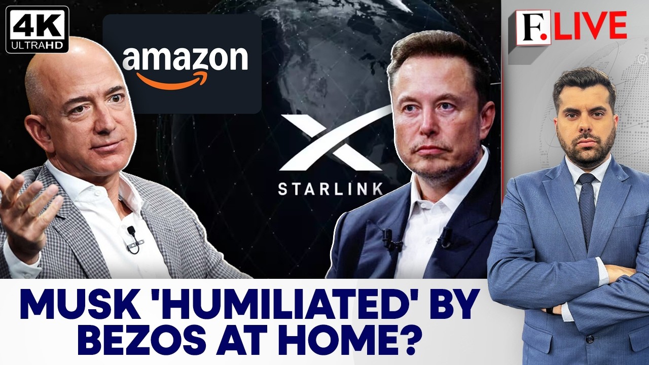 Безос против Маска: Amazon опережает Starlink с запуском интернета в Южной Африке | Firstpost Liv...