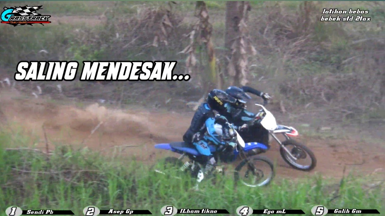Riuh jeritan bebek standar 2tax grasstrack sampai saling ngotot disetiap tikungan