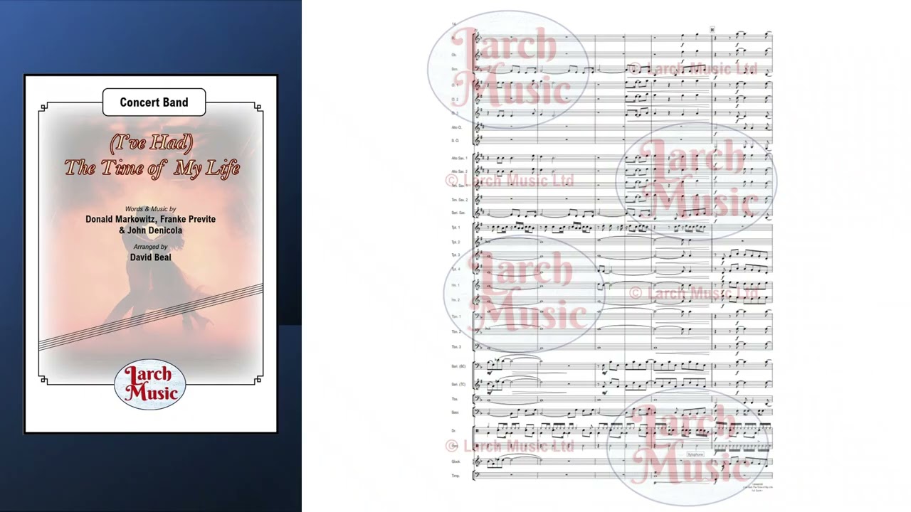 LMAM095 The Time Of My Life  for Concert Band - COMP : Markowitz, Previte, Denicola ARR : David Beal