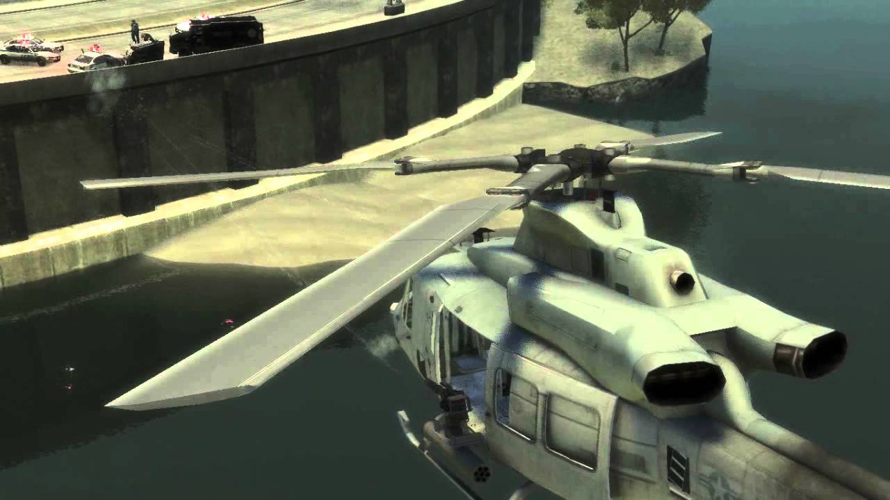 GTA IV - Bell UH-1Y Venom Helicopter [Some Action!]