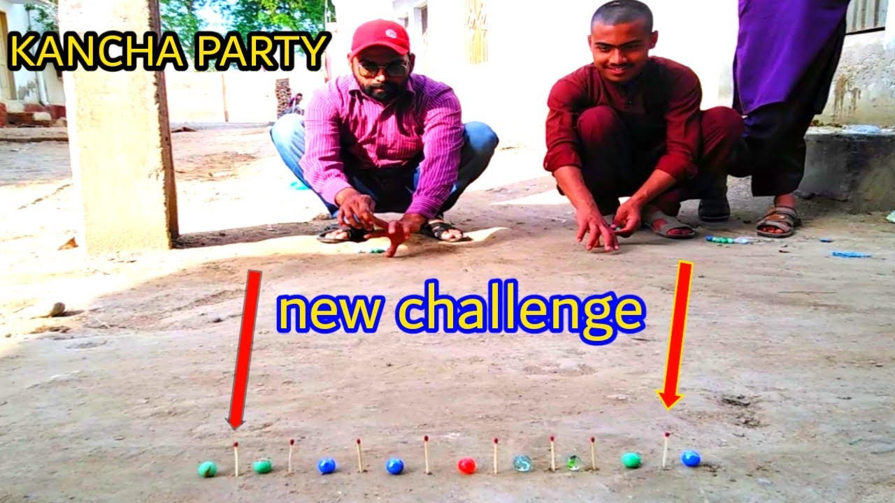 New challenge video in hindi kanche Kaise khelte hain how to play marbles Kancha masters new game