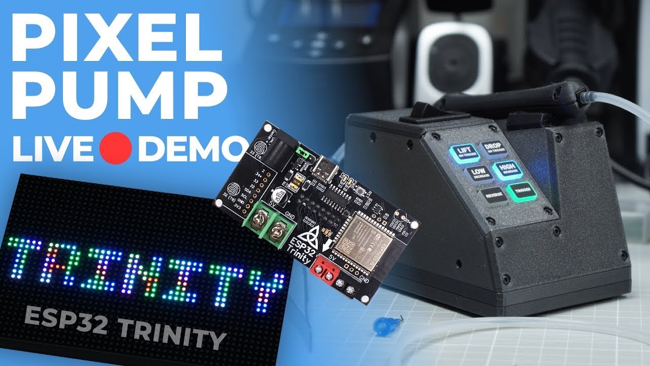 Pixel Pump Live PCB Assembly Demo - Building the ESP32 Trinity LED Matrix Driver