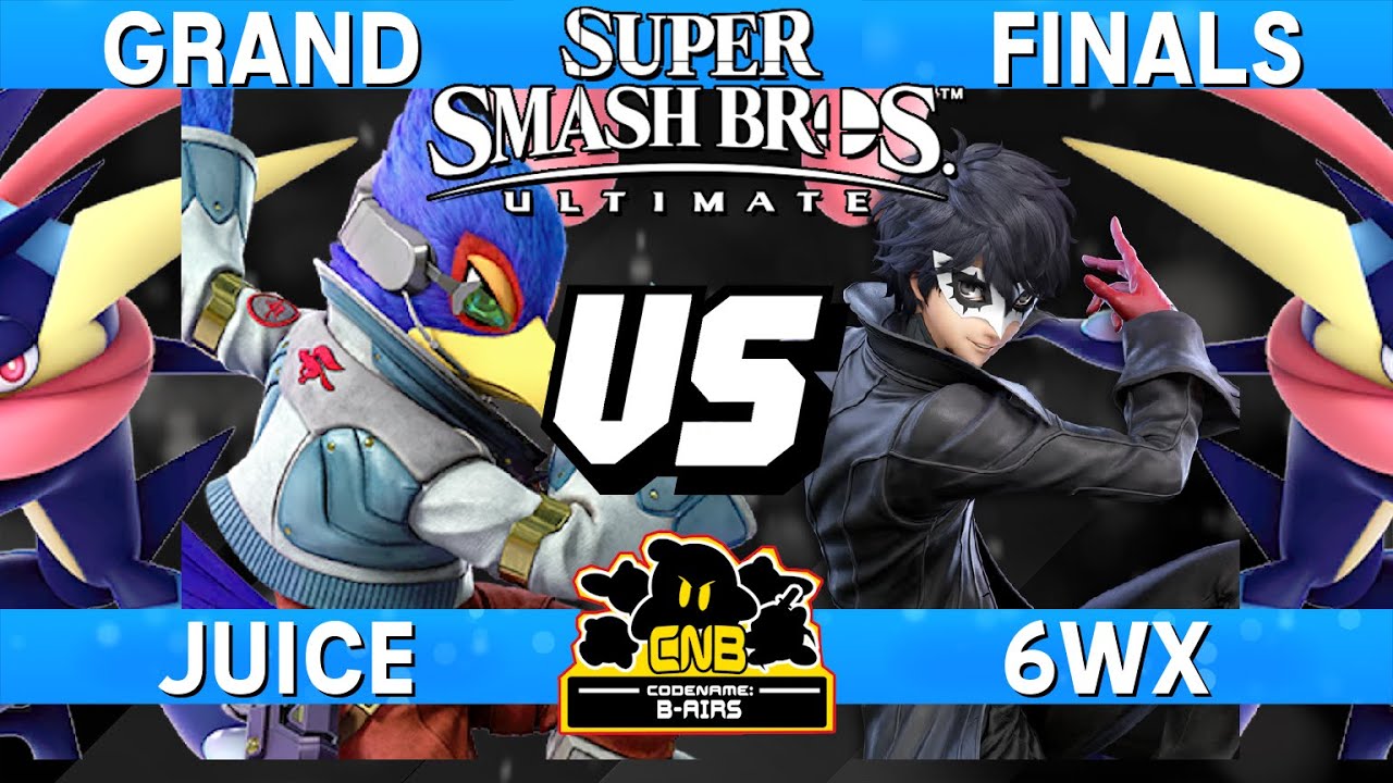 Smash Ultimate Tournament Grand Final - Juice (Falco / Greninja) vs 6WX (Joker / Greninja) - CNB 203