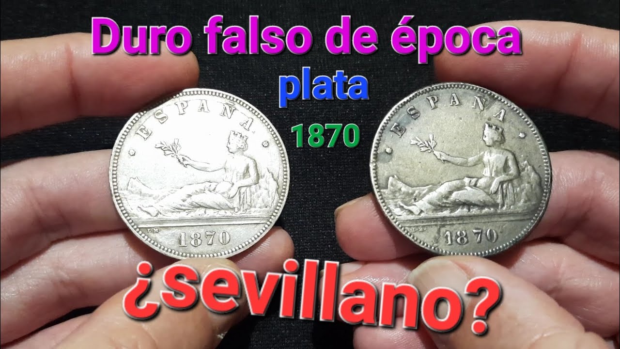 Duro de plata falso de &eacute;poca 1870 ... &iquest;podr&iacute;a ser 