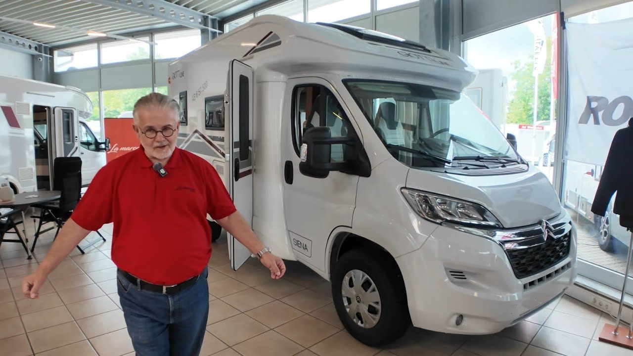 57.500 € FABRIKNEUES WOHNMOBIL 2026 FULL GLASFASER SANDWICH Giottiline Siena Rundgang Karl Schlössl