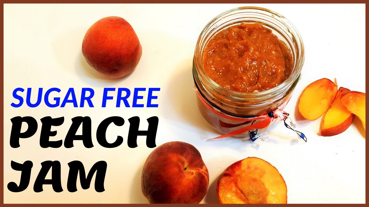 No White Sugar Peach Jam | How to Make Peach Jam | Homemade Peach Jam | healthy Jam | Chia jam