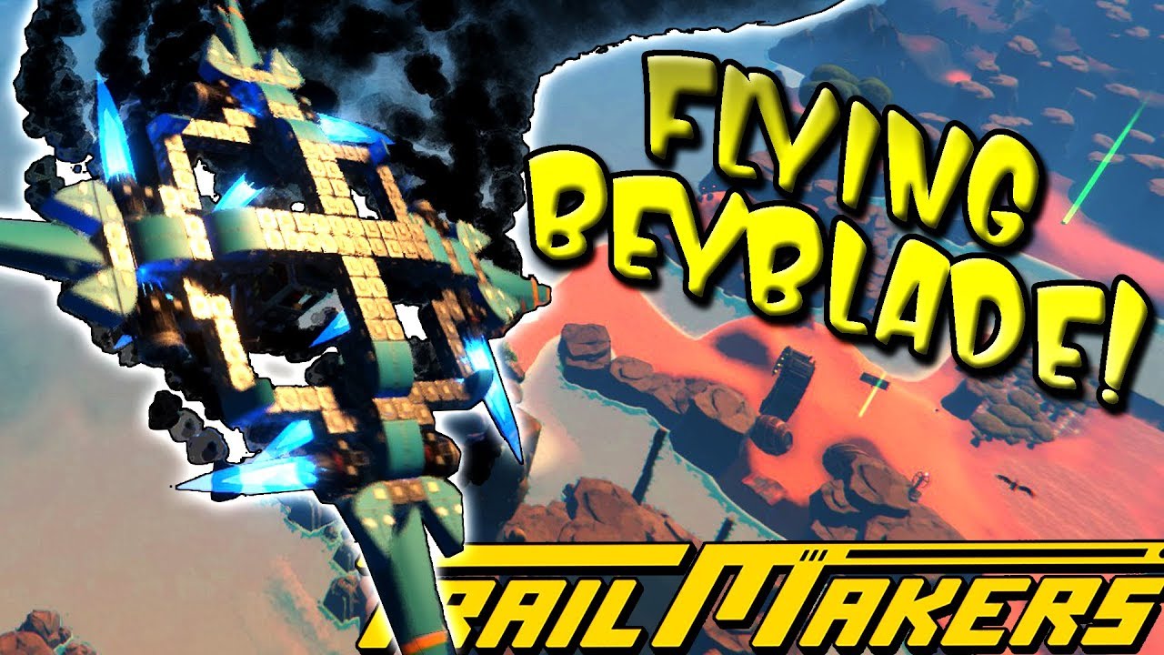 FLYING BEYBLADE and MORE! (Discord Speed Builds)! - TrailMakers Gameplay Ep22