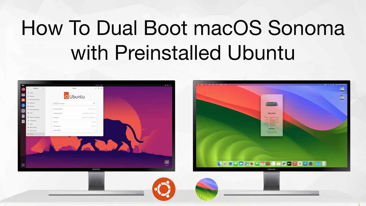 How To Dual Boot macOS Sonoma on Preinstalled Ubuntu | Step By Step | Hackintosh
