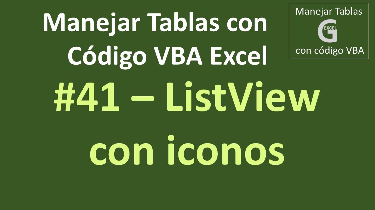 Cómo asignar iconos a un ListView en Excel VBA (Paso a Paso)