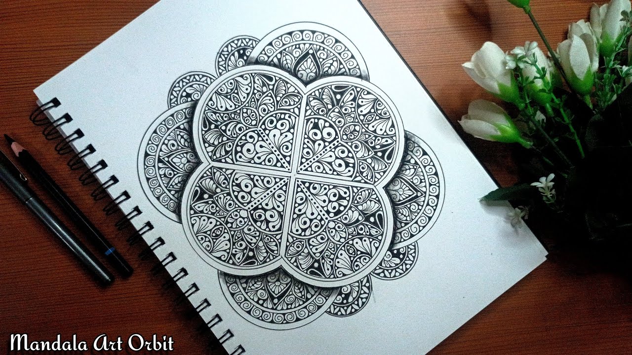 Beautiful 💮 Mandala Drawing Timelapse | 😇 Relaxing Art Therapy #youtube #art #relaxing #asthetic 