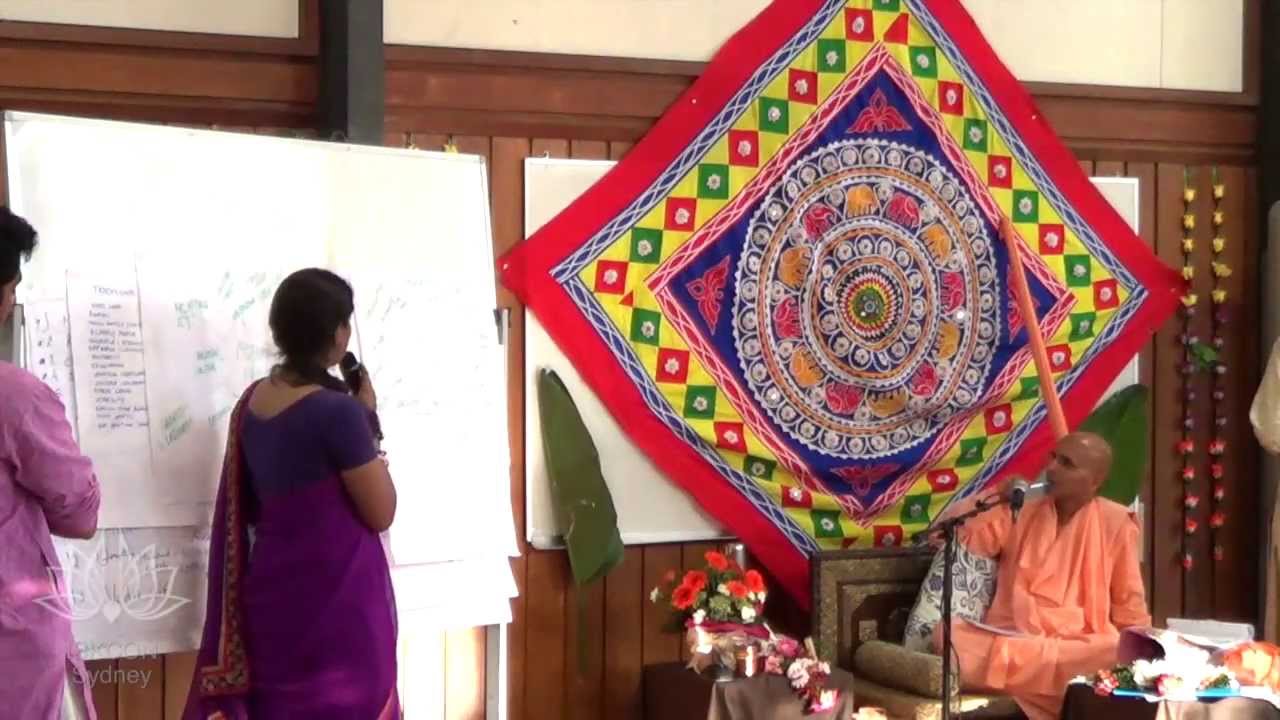 Grihastha Ashram Retreat Session 2 part 2 - HH Bhakti Rasamrita Swami Sydney 2013