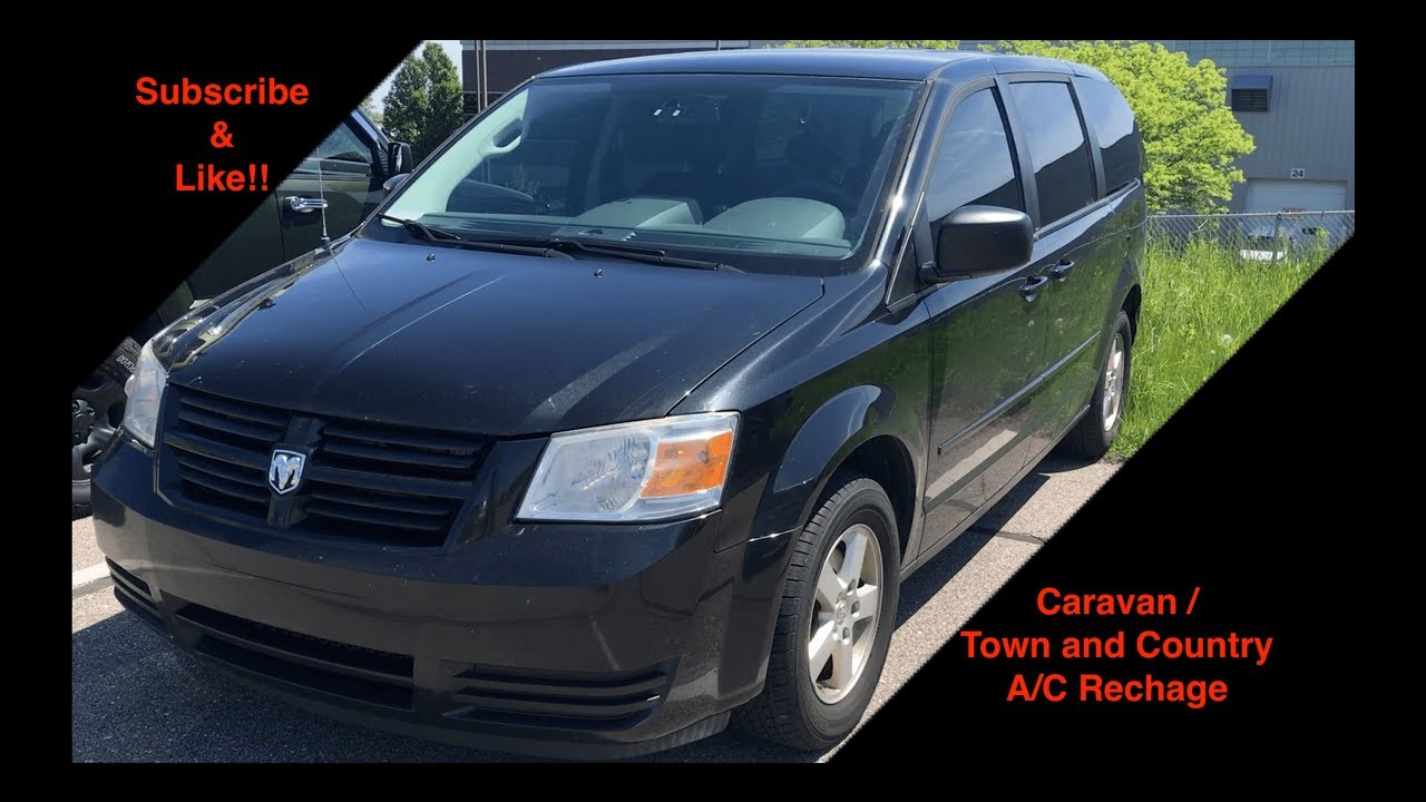 Как заправить кондиционер Dodge Caravan / Chrysler Town and Country