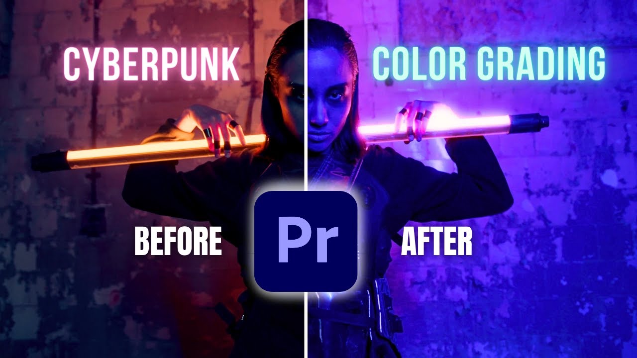 Learn How To Create Cyberpunk Style Color Grading in Premiere Pro | 1-minute Tutorial