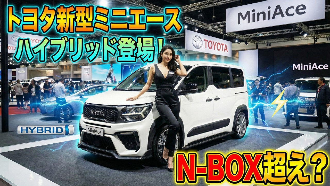 トヨタ新型ミニエースハイブリッド登場！N-BOX超え？ジムニー級タフネス×ミニバンの広さ【2027年最新】