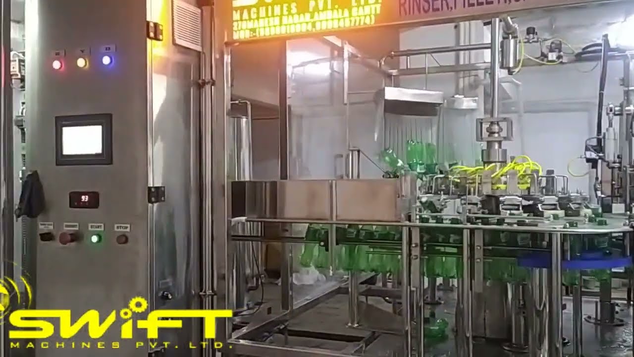 90 BPM CSD ULTRA VALVES FILLER ON 300ML RINSER FILLER & CAPPER  FOR JEERA SOFT DRINKS 9996457774