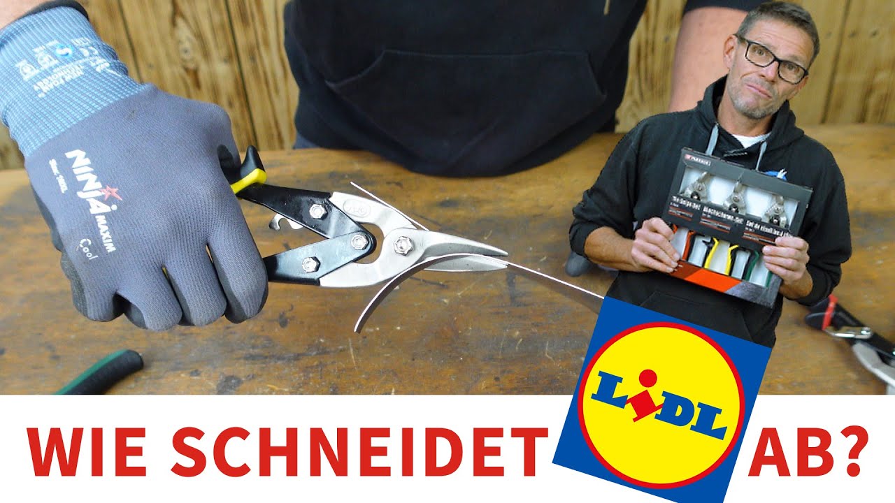 Wir testen das Lidl Parkside Blechscheren Set