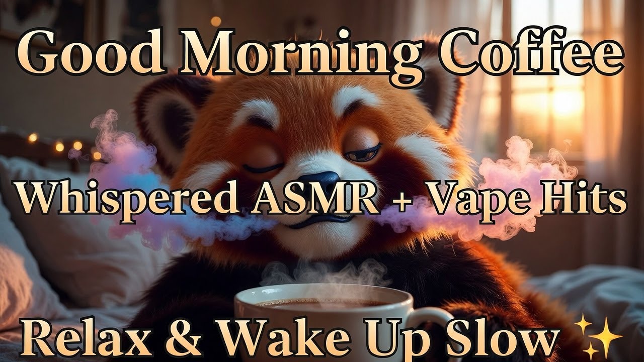 Morning Coffee ASMR Live Stream | Whispered Chat, Coffee Sips & Vape Triggers