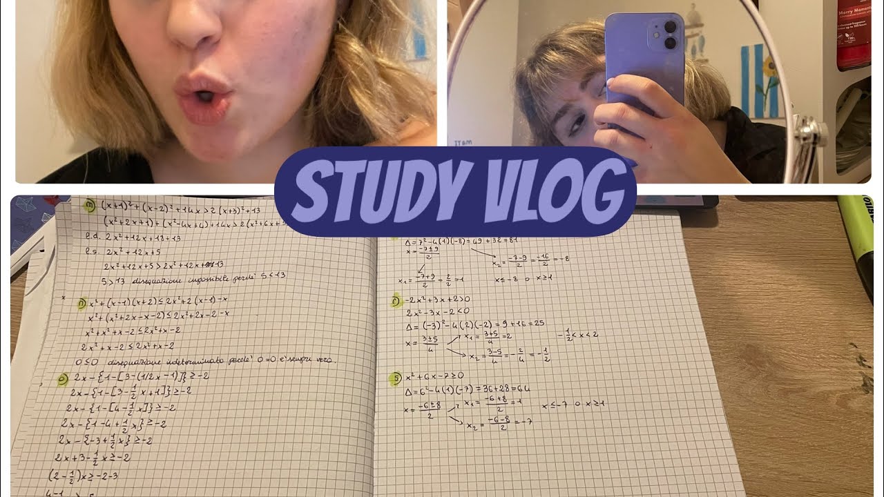 Study vlog di due giorni - serata e giornata di studio 📖 ✏️