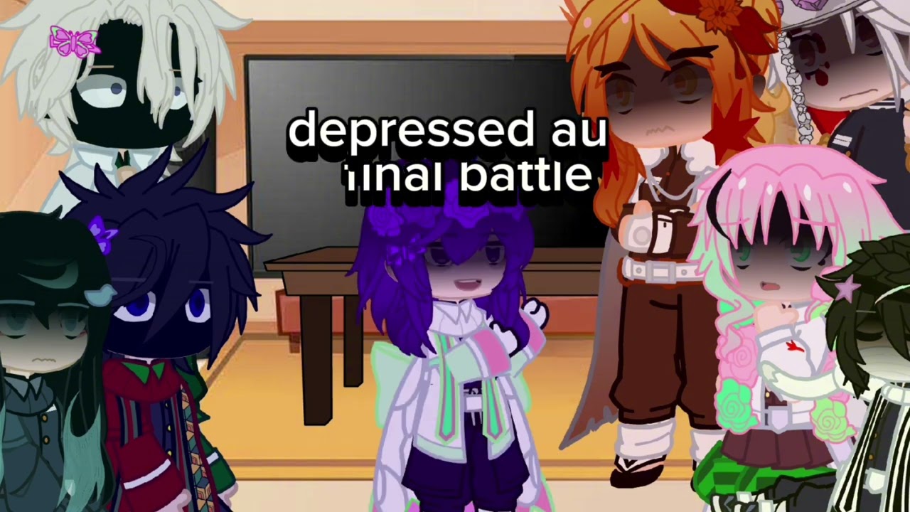 hashiras react to      demon Slayer x gacha -shinobu aus  1/7??  #kny