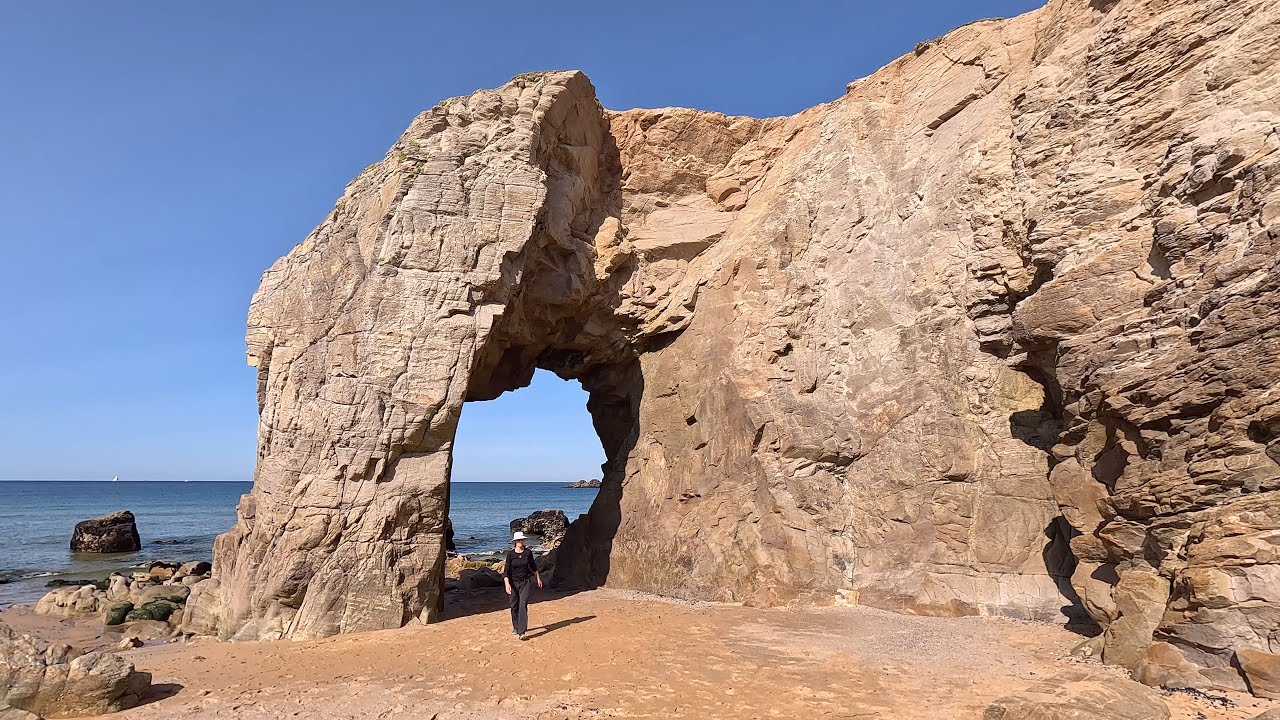 Presqu’île de Quiberon, Quiberon, Côte Sauvage, Arche Port Blanc, Randonnée, Morbihan, Bretagne