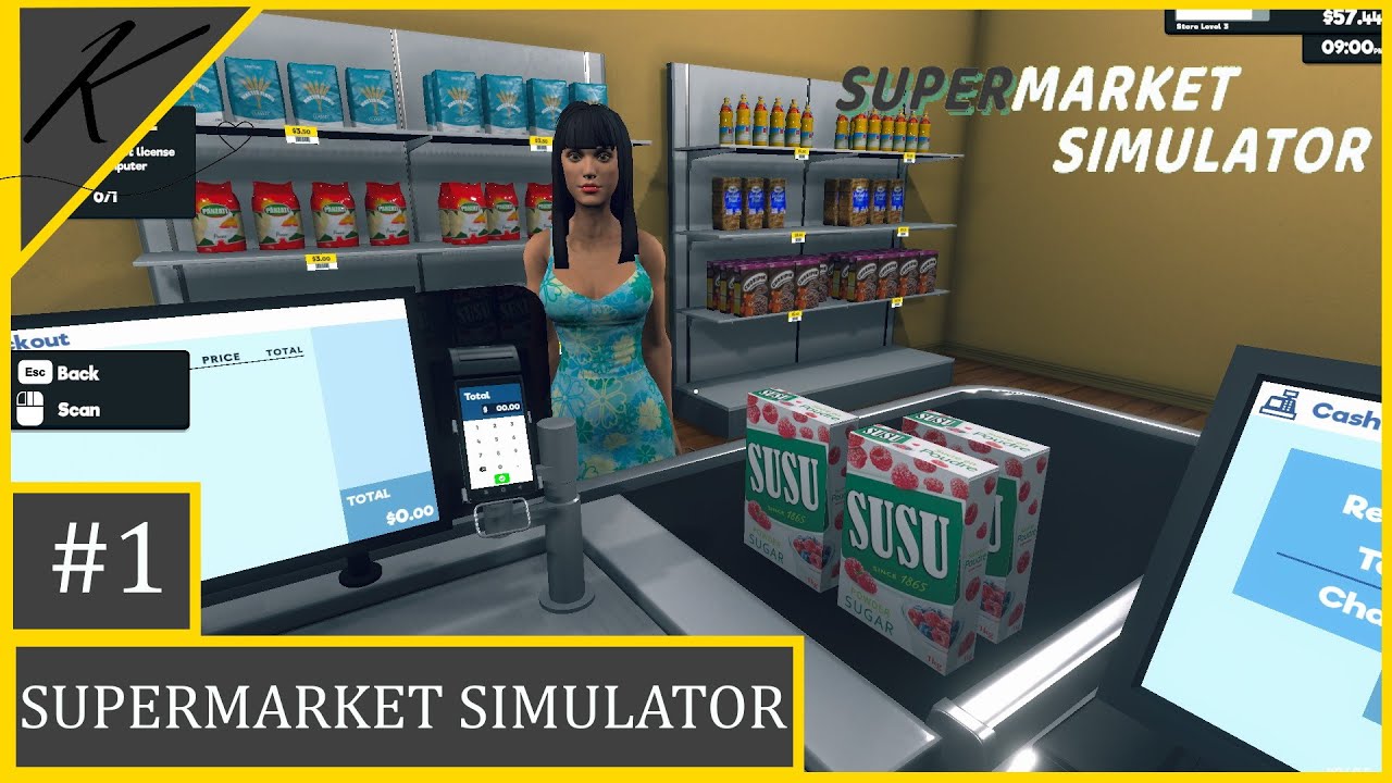 Otevíráme! | Supermarket simulator | #1 | cz