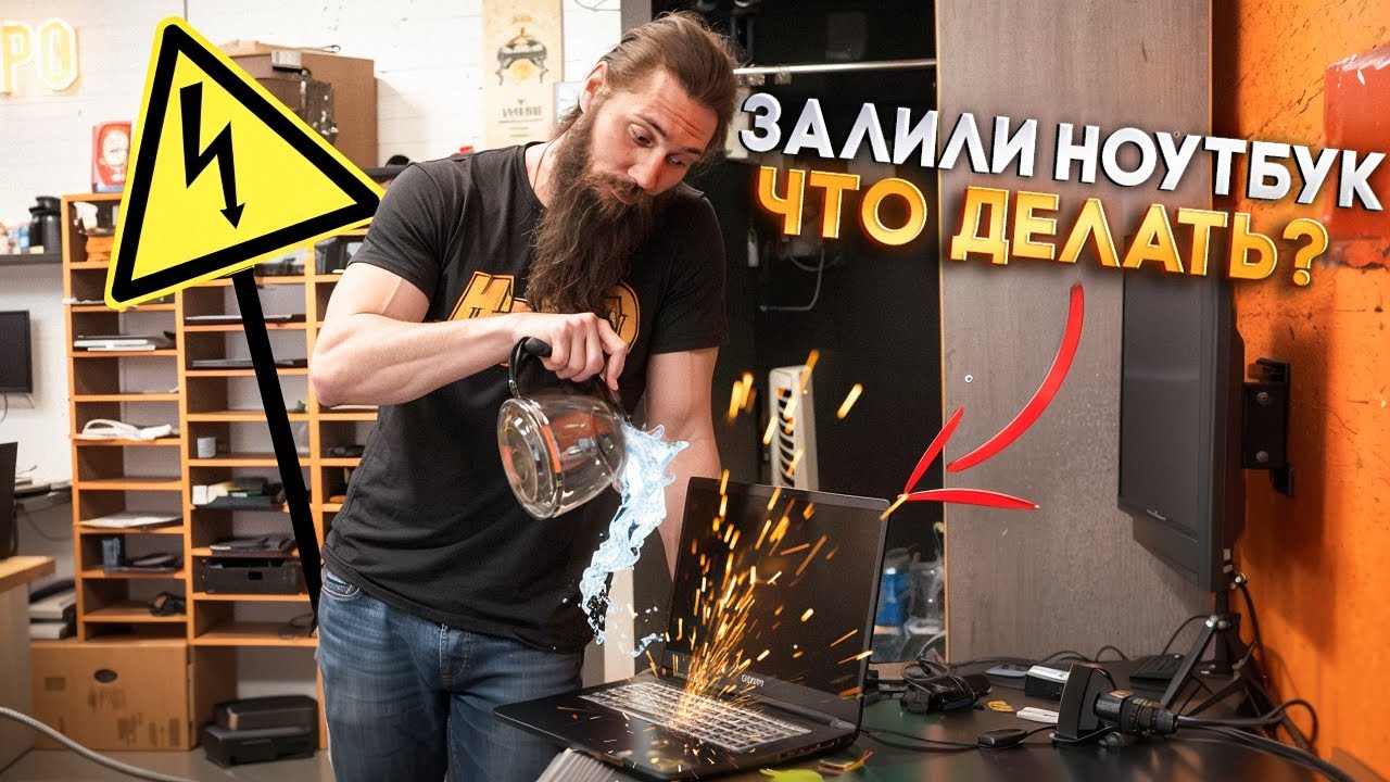 ЗАЛИЛ игровой ноутбук. Что делать?