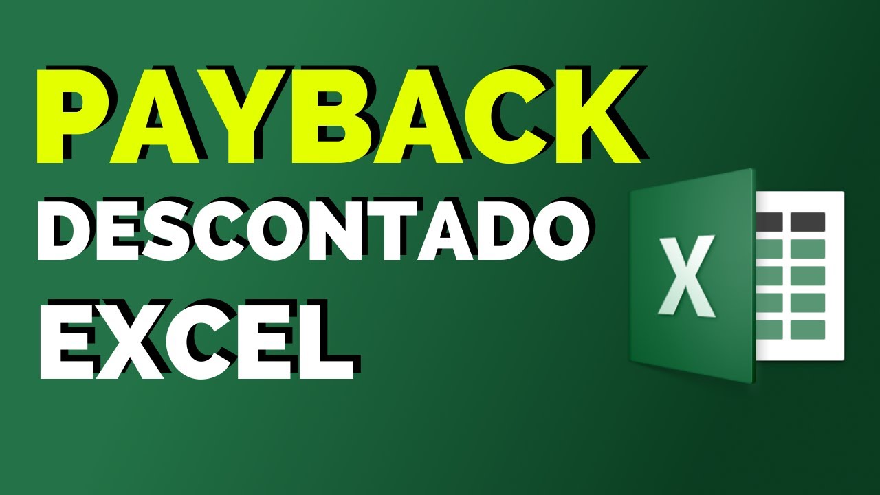 Como calcular o PAYBACK DESCONTADO  no EXCEL | Prof. Fl&aacute;vio Moita