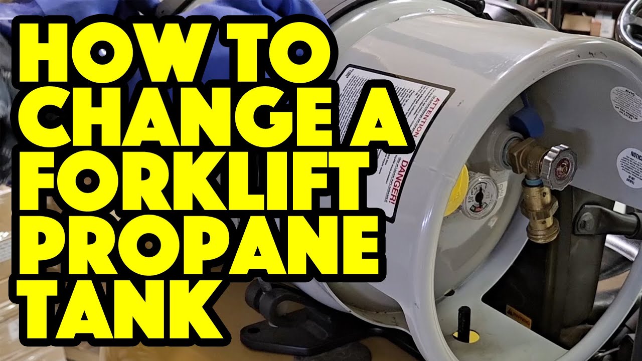 Как заменить баллон с пропаном на вилочном погрузчике