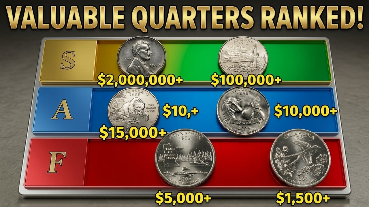 EVERY State Quarter You Have - Top 10 Worth Money List! | Mint Mystery