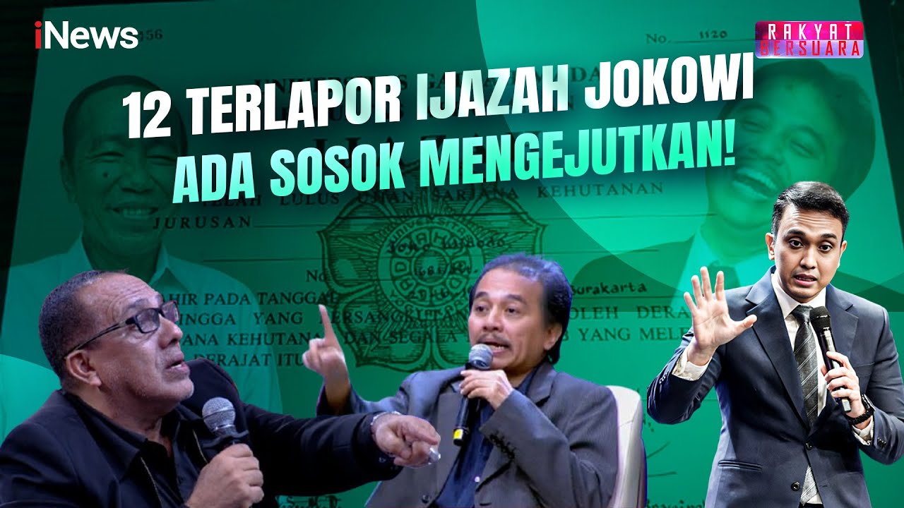 12 Orang Dilaporkan Kasus Ijazah Jokowi: Dari Roy Suryo hingga Abraham Samad | Rakyat Bersuara