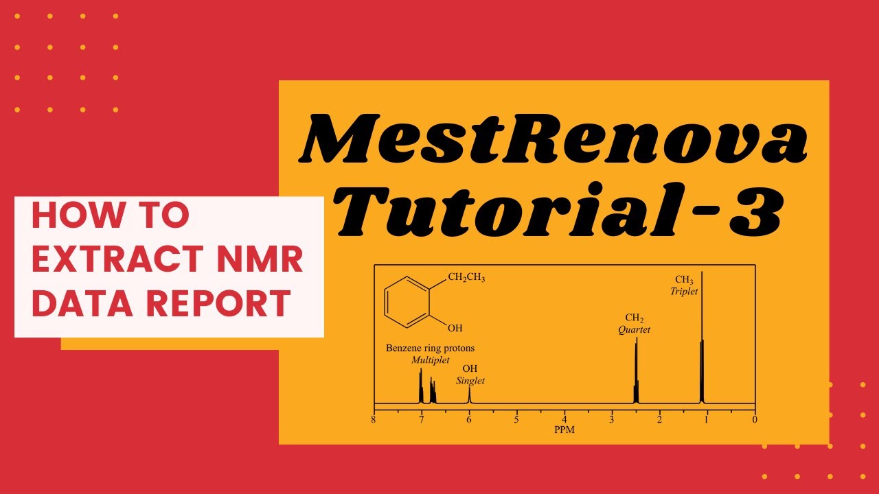 How to Extract NMR data report | Basic Tutorial 3 | Easy way