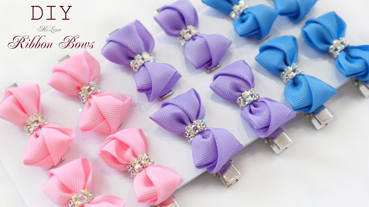 БАНТИКИ ИЗ РЕПСА, МК / DIY GROSGRAIN BOWS