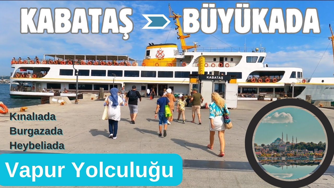 Büyükada Vapur Yolculuğu | Adalar Ziyareti İstanbul | 4K