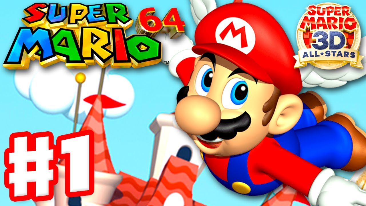 Super Mario 64 - Gameplay Walkthrough Part 1 - Bob-omb Battlefield 100% (Super Mario 3D All Stars)