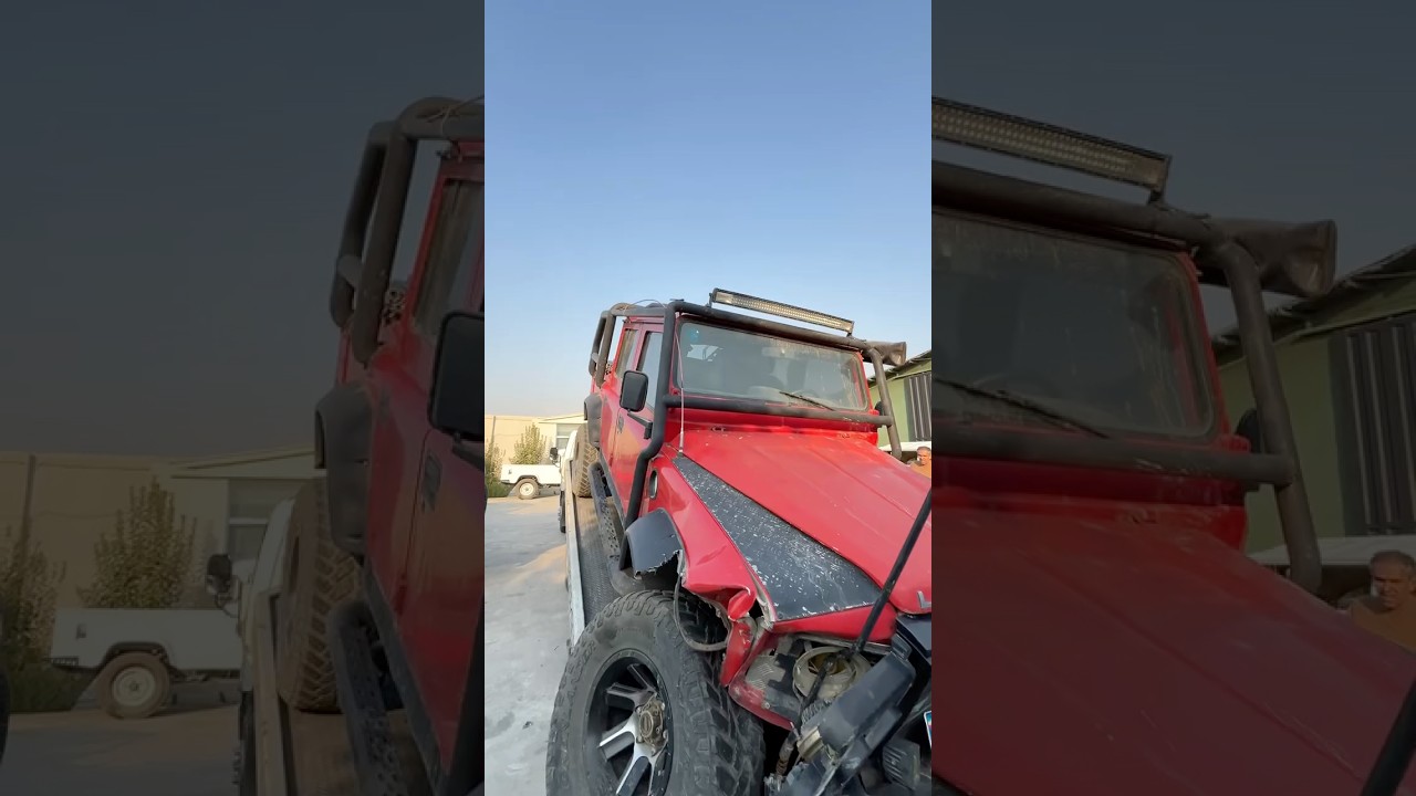 Wrecked Defender Arrives at the Garage | Dirty Hands in Action #shorts #shortvideo
