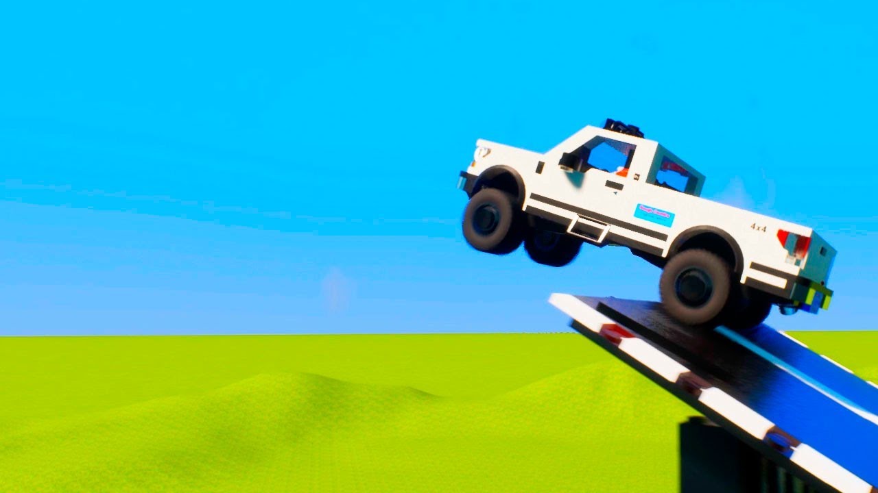 Building Cars Falls Crashes 29 | Brick Rigs